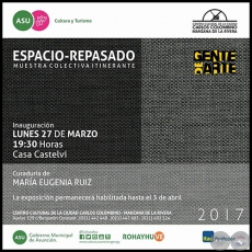 ESPACIO-REPASADO - Muestra Colectiva Itinerante - Obra de Alicia Vega - Lunes 27 de Marzo de 2017